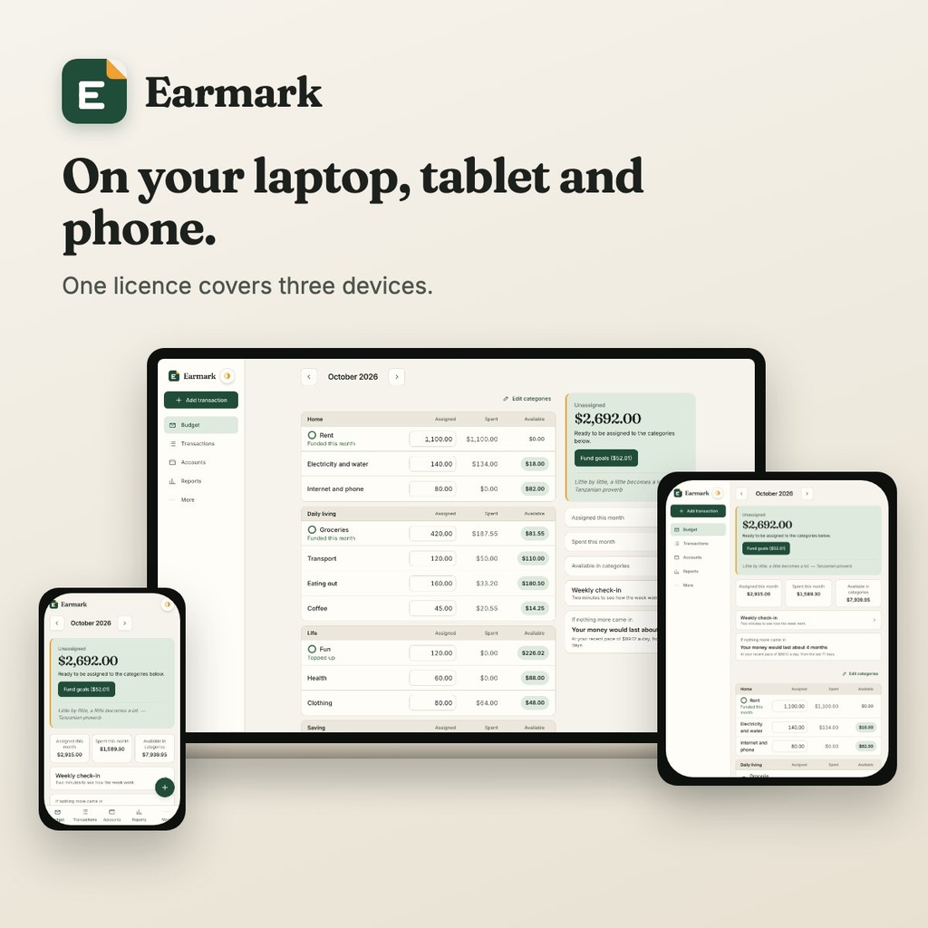 Earmark – Intentional Money Management